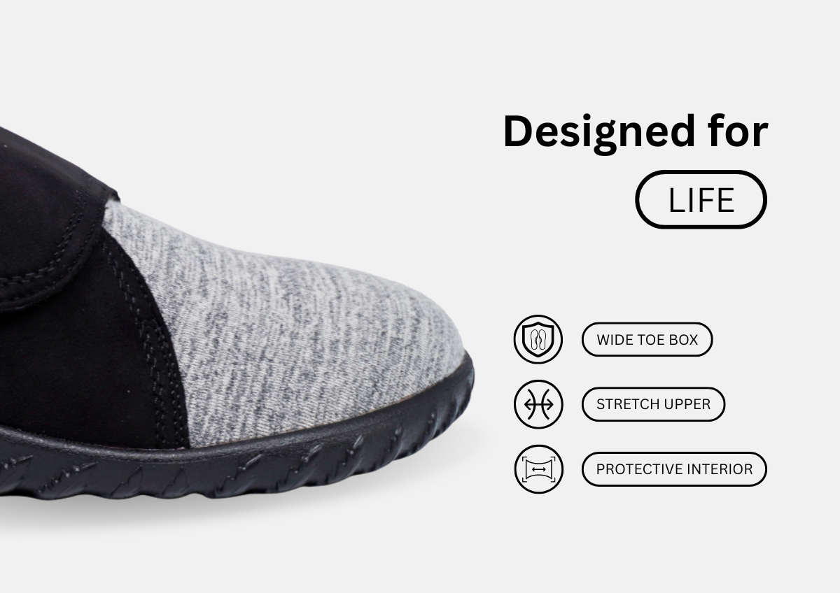 Black Microsuede/Stretch