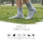 Montac Diabetic Essentials Socks, FIR Technology, Aloe Vera Infusion, Anti-Bacterial for Men’s & Women’s