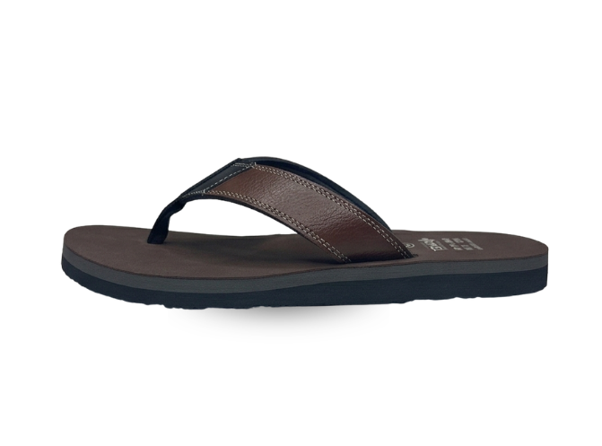 Brown orthopedic shoes for men anti-slip comfort