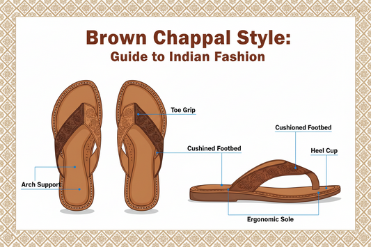 Brown Chappal Style: Guide to Indian Fashion