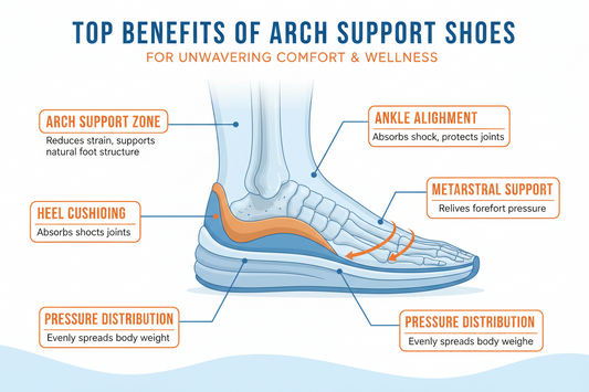 Top Benefits of Arch Support Shoes for Comfort