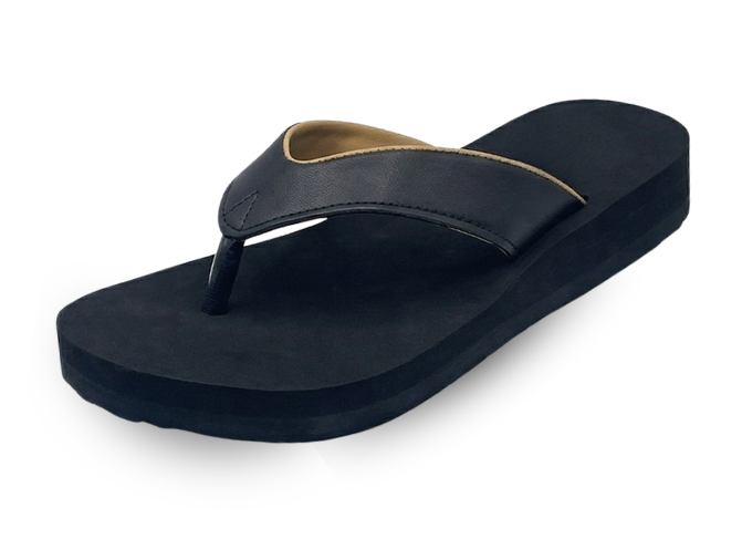 Delight women's orthopedic black footwear heel pain relief