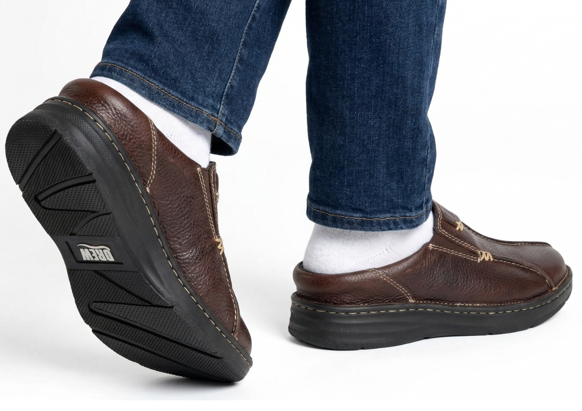 Brown Pebbled Leather