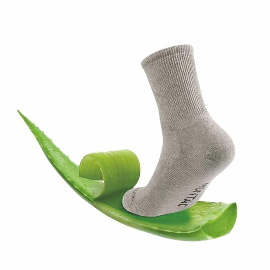 Diabetic Socks, Helps In Diabetic Neuropathy, Reduction Of Gangrene Chances, Increase Blood Circulation - Grey, Full Length (Free Size)