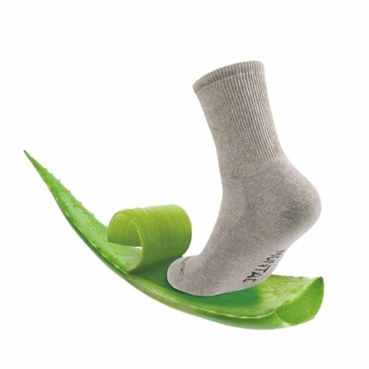 Diabetic Socks, Helps In Diabetic Neuropathy, Reduction Of Gangrene Chances, Increase Blood Circulation – Grey, Ankle Length (Free Size)