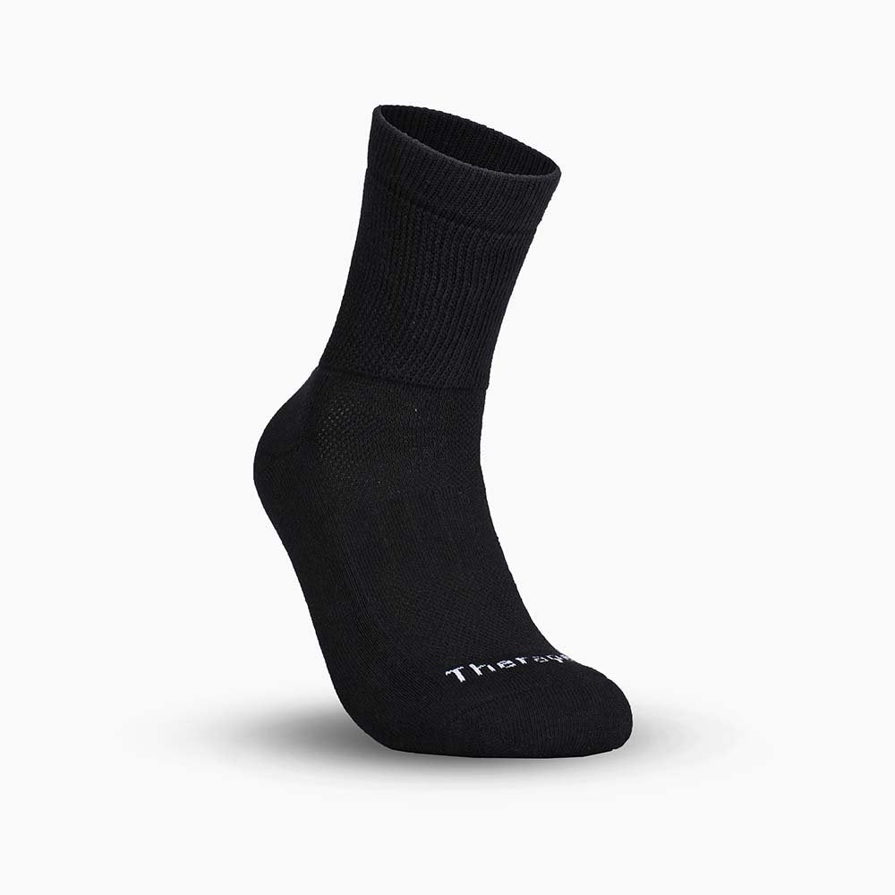 Diabetic Socks, Helps In Diabetic Neuropathy, Reduction Of Gangrene Chances, Increase Blood Circulation – Ankle Length Black (Free Size)