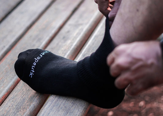 Diabetic Socks, Helps In Diabetic Neuropathy, Reduction Of Gangrene Chances, Increase Blood Circulation – Ankle Length Black (Free Size)